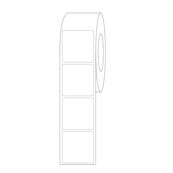 Nevs ISBT 128 Blank Direct Thermal 2" x 2" BBC-TT-22-3 - main